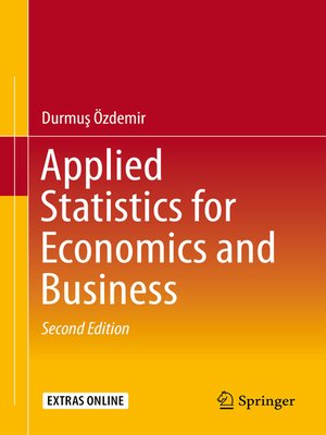 cover image of Applied Statistics for Economics and Business